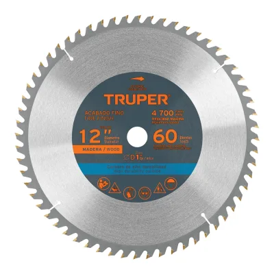 TRUPER ST-1260E DISCO DE SIERRA CIRCULAR 12" 60 DIENTES PARA MADERA | 18312