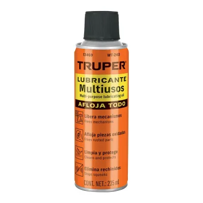 TRUPER WT-240 AFLOJATODO LUBRICANTE MULTIUSOS EN SPRAY | 13469 | 235 ML