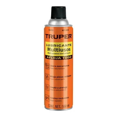 TRUPER WT-550 AFLOJATODO LUBRICANTE MULTIUSOS EN SPRAY | 13472 | 550 ML
