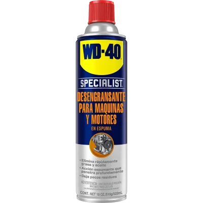 WD-40 SPECIALIST ESPUMA DESENGRASANTE DE MÁQUINAS Y MOTORES | 560033 | 18 OZ