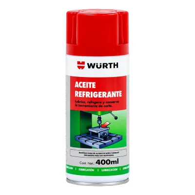 WURTH ACEITE REFRIGERANTE PARA CORTE Y TALADRO EN SPRAY | 30893 050 400 | 400 ML