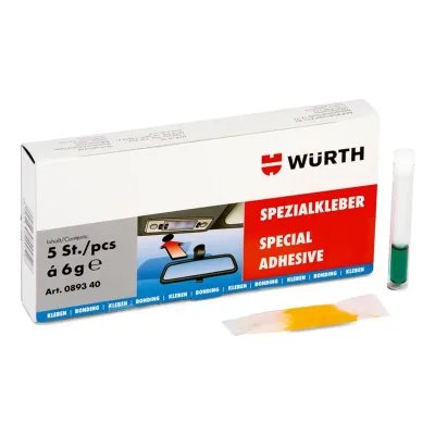 WURTH GMK PEGAMENTO ESPECIAL VIDRIO-METAL 2 COMPONENTES | 10893 40 | 5 DOSIS