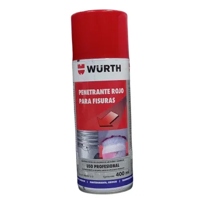 WURTH PENETRANTE ROJO PARA FISURAS (KIT DETECTOR DE FISURAS) | 30890 15 2 | 400 ML