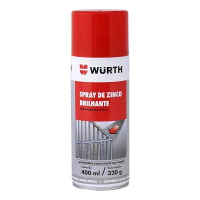 WURTH SPRAY DE ZINC BRILLANTE GALVANIZADO EN FRÍO | 30893 113 013 | 400 ML