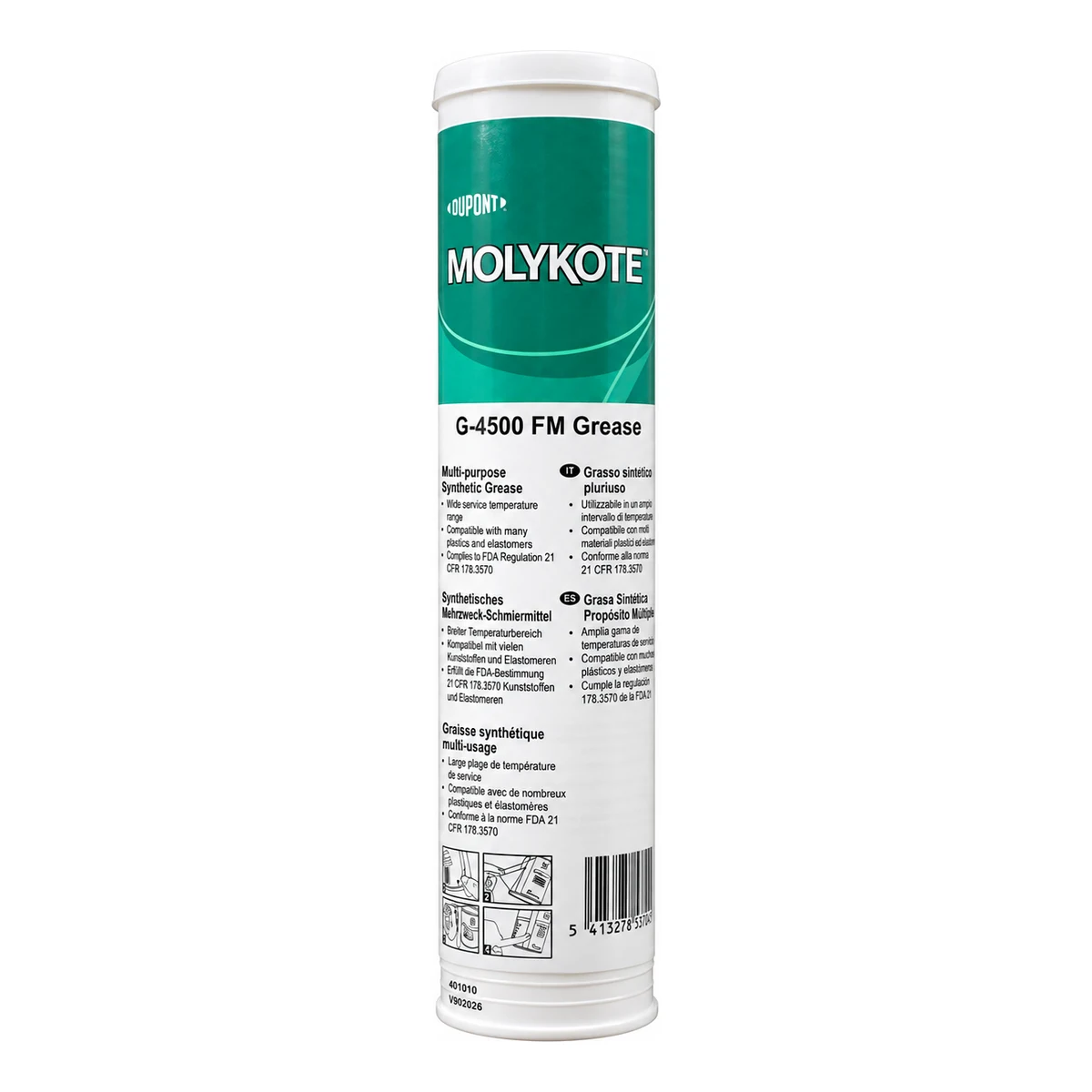 MOLYKOTE G-4500 FM GRASA SINTÉTICA MULTIPROPÓSITO GRADO ALIMENTICIO | 4045332 | 400 G