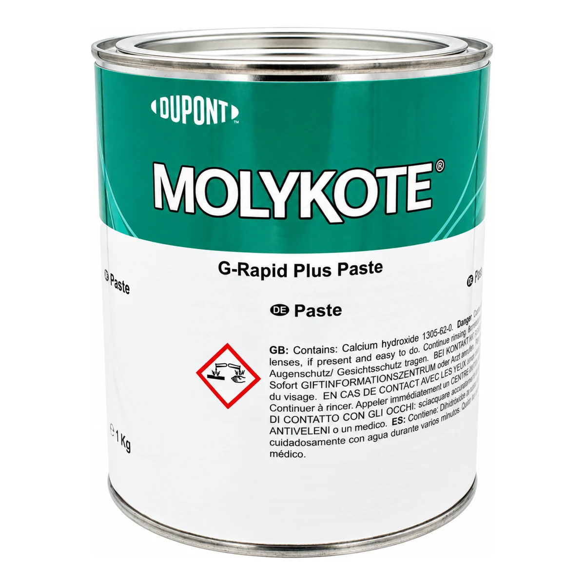 MOLYKOTE G-RAPID PLUS PASTA DE MONTAJE CON MOS2 | 4045284 | 1 KG Lata de 1 kg de Molykote G-Rapid Plus, pasta de montaje con bisulfuro de molibdeno (MoS₂)