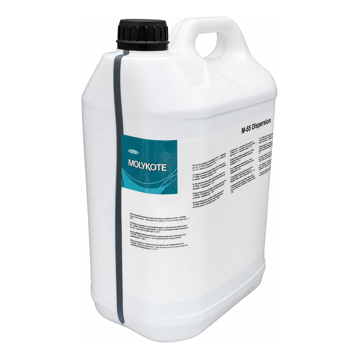 MOLYKOTE M-55 PLUS DISPERSIÓN DE LUBRICANTE SÓLIDO EN ACEITE MINERAL | 1286960 | 5 L Bidón de 5 L de Molykote M-55 Plus, dispersión de bisulfuro de molibdeno en aceite mineral