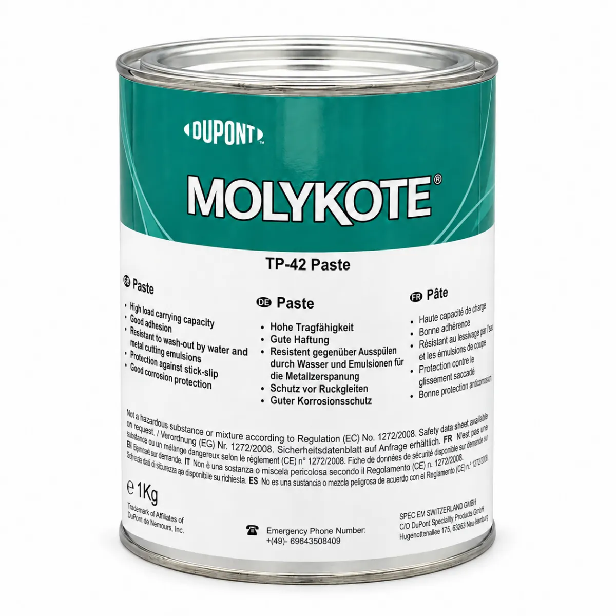 MOLYKOTE TP-42 PASTA ADHESIVA PARA MORDAZAS DE MANDRIL | 4045291 | 1 KG