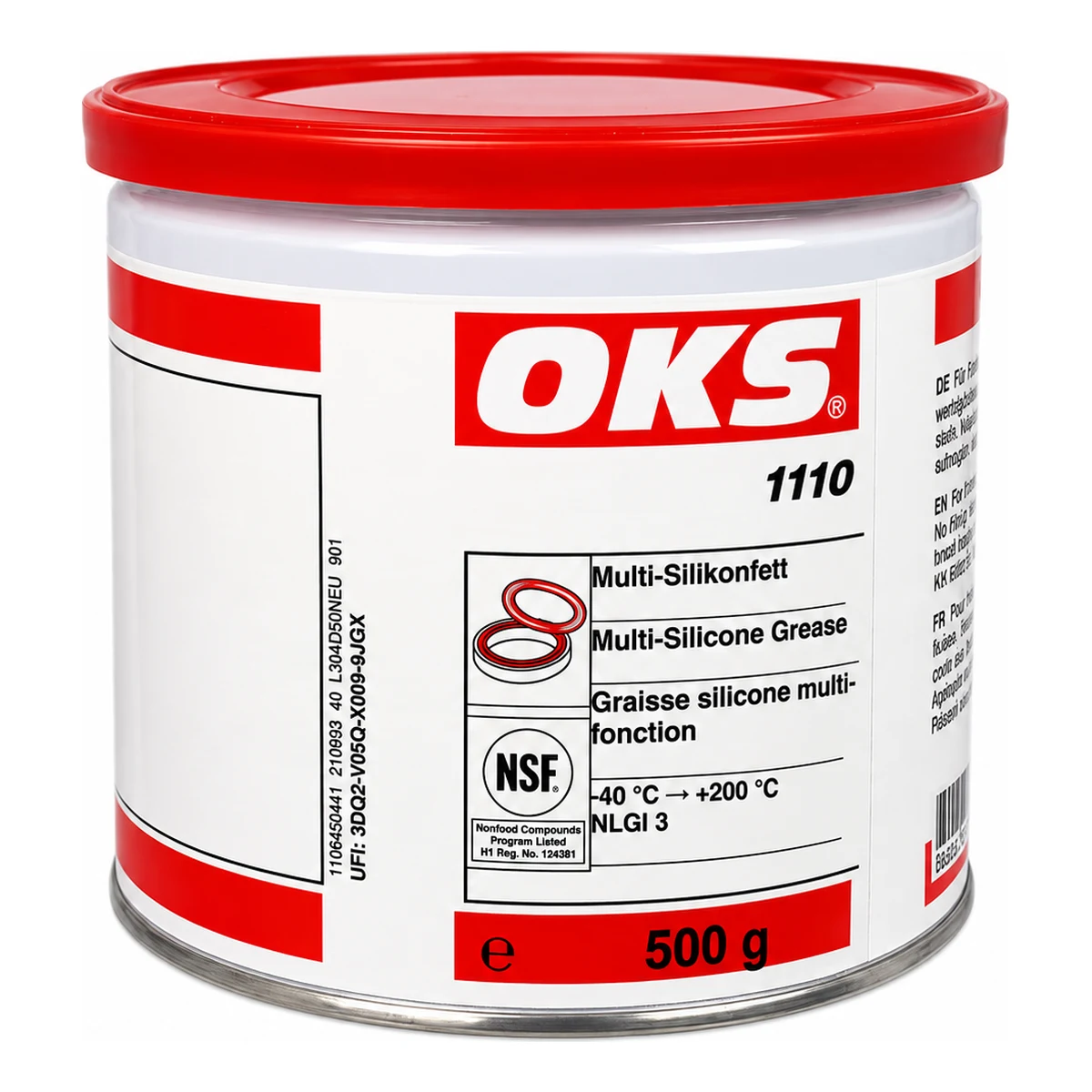 OKS 1110 GRASA DE SILICONA MULTIUSOS GRADO ALIMENTICIO NSF H1 | 1106450441 | 500 G