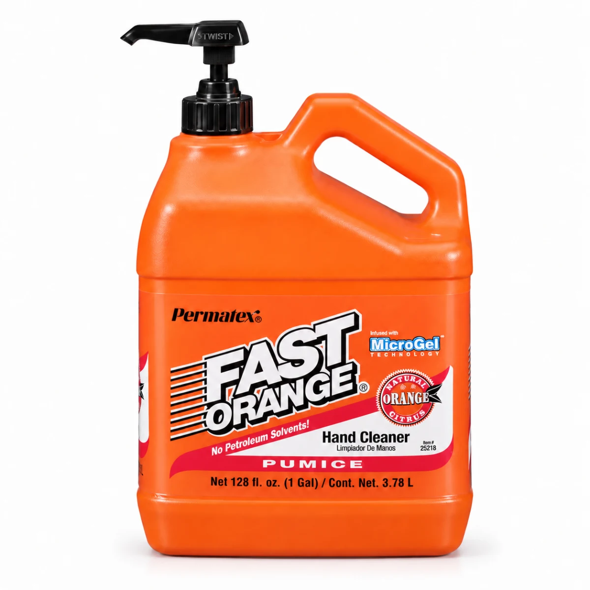 PERMATEX FAST ORANGE LIMPIADOR DE MANOS CON PIEDRA PÓMEZ | 25218 | 1 GAL