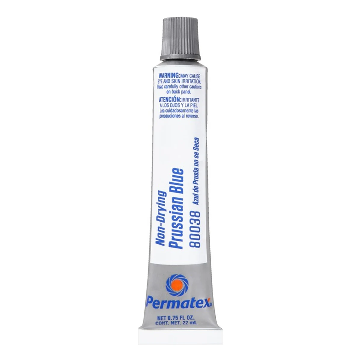 Tubo de 0.75 fl oz (22 ml) de Permatex Prussian Blue 80038, azul de Prusia no secante para marcar ajustes