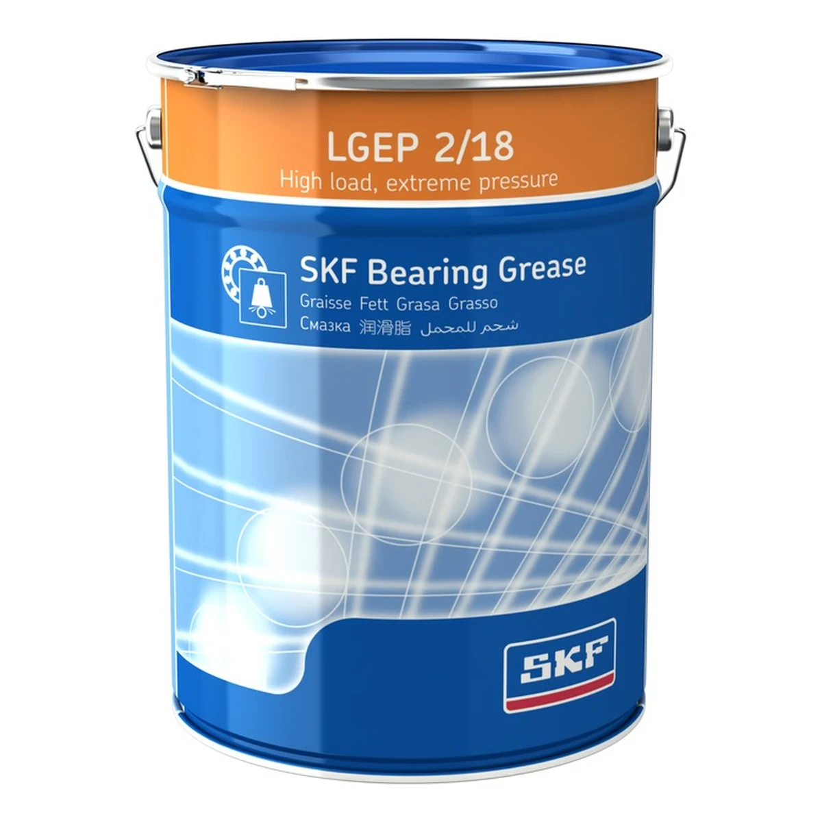 SKF LGEP 2 GRASA DE EXTREMA PRESIÓN | LGEP 2/18 | 18 KG Balde de 18 kg de SKF LGEP 2, grasa de extrema presión para rodamientos con cargas elevadas