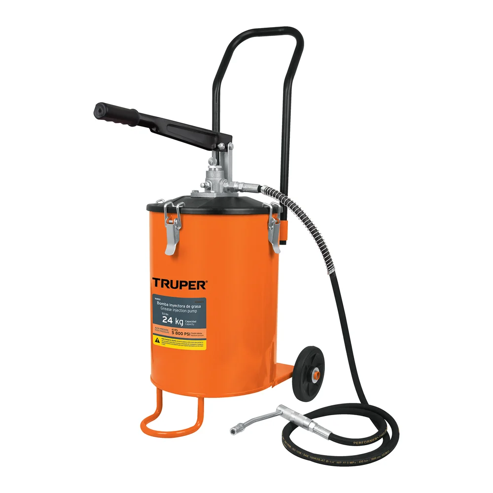 TRUPER BOMIN-24 BOMBA ENGRASADORA MANUAL DE 24 KG CON RUEDAS | 16850