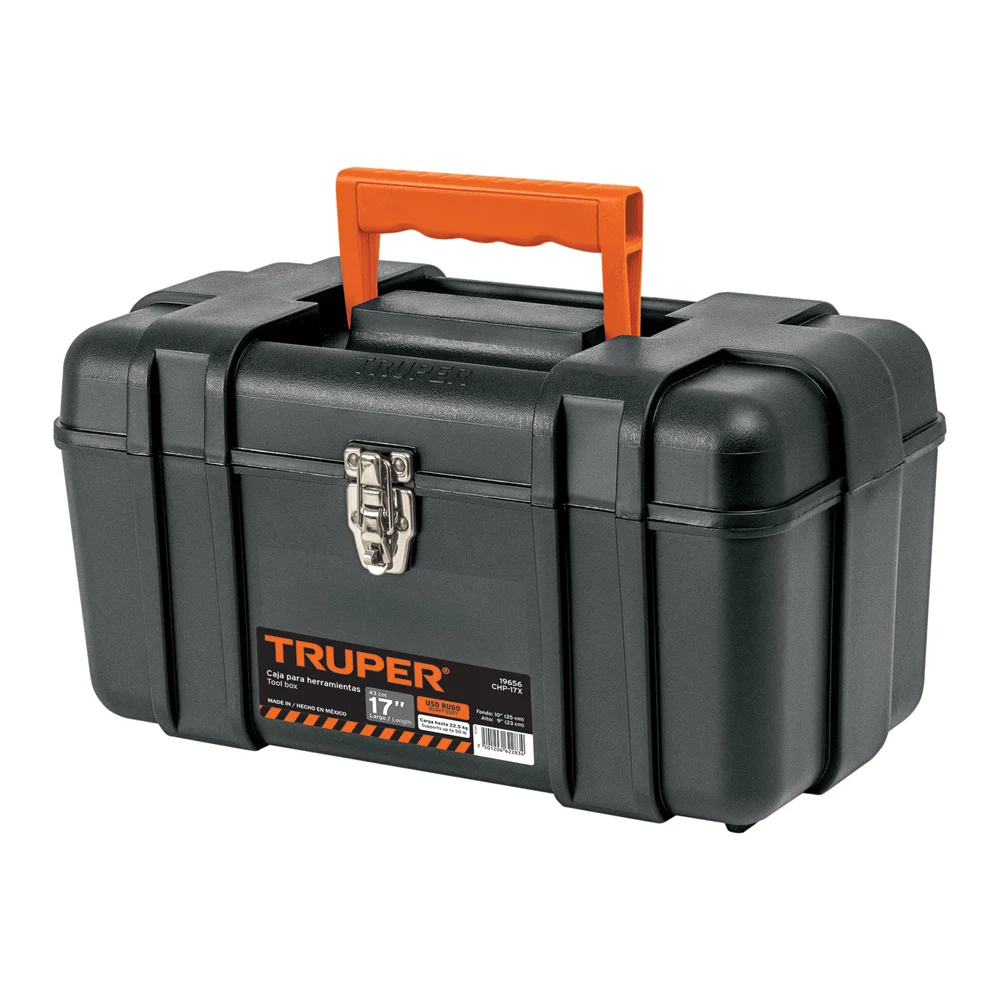 TRUPER CAJA DE HERRAMIENTAS 17" INDUSTRIAL CON BROCHES METÁLICOS | 19656