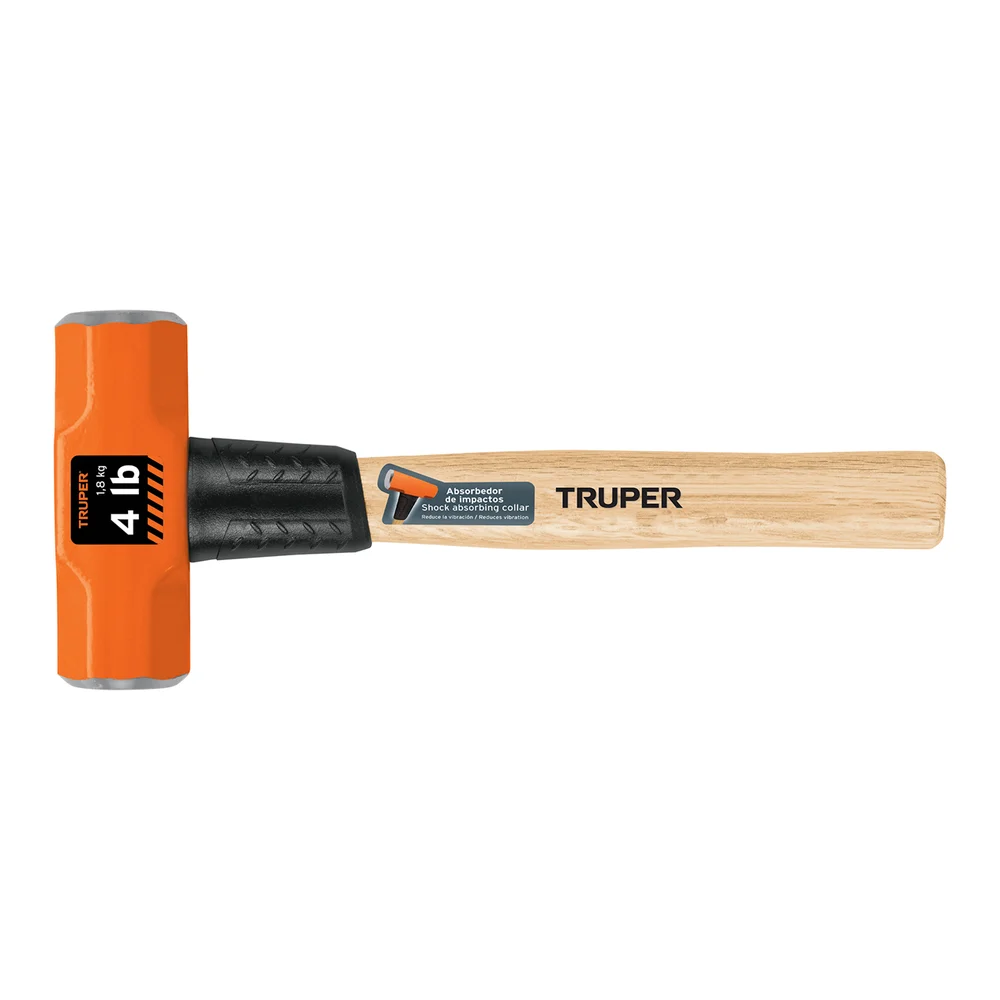 TRUPER MD-4M COMBA OCTAGONAL 4 LB CON MANGO DE MADERA | 16508