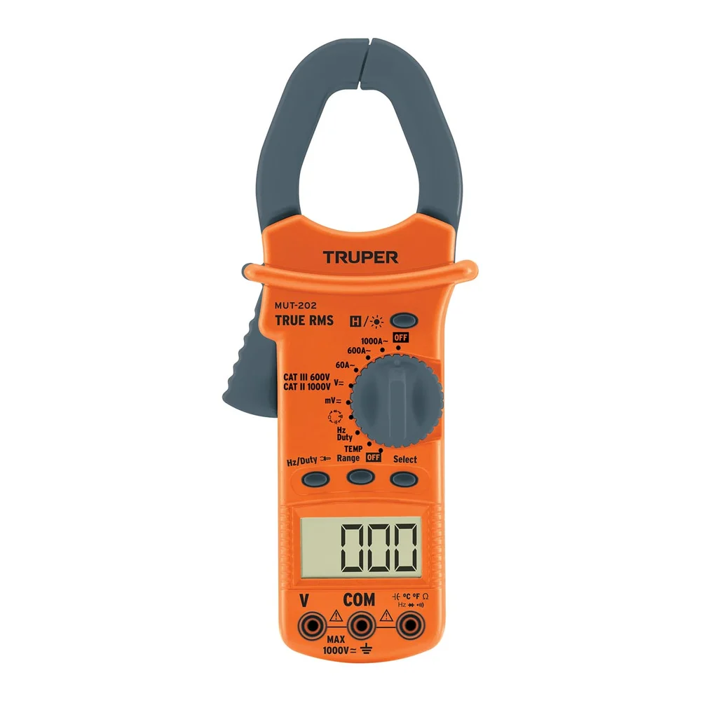 TRUPER MUT-202 MULTÍMETRO DE GANCHO TRUE RMS 1000 A | 10404