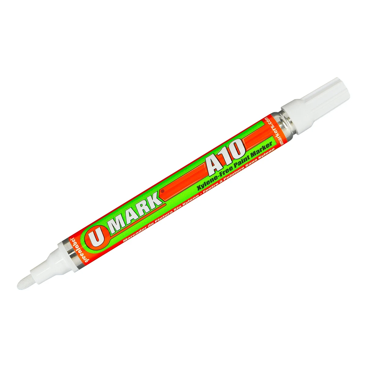 Marcador para metal U-Mark A10 color blanco (10105), rotulador de pintura permanente de 10 ml