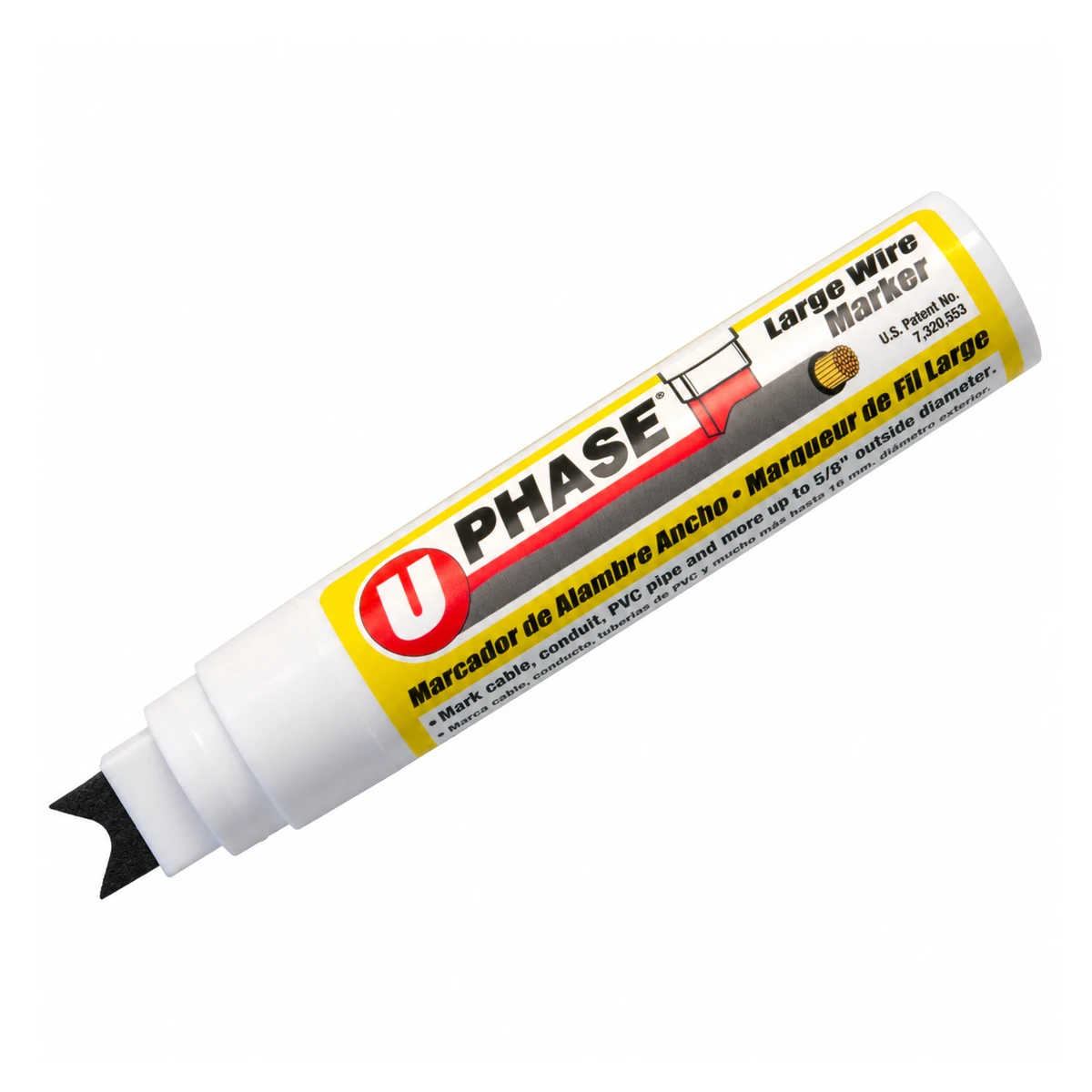U-MARK U-PHASE LARGE MARCADOR DE FASES PARA CABLES GRUESOS NEGRO | 10701MCM