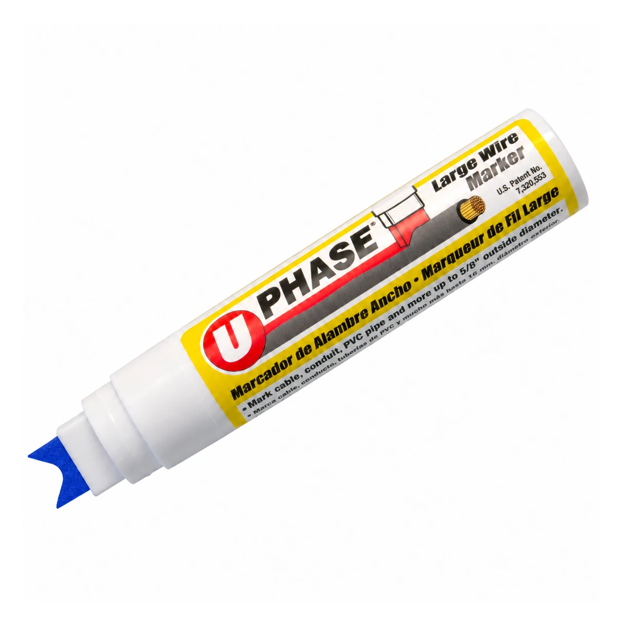 U-MARK U-PHASE LARGE MARCADOR DE FASES PARA CABLES GRUESOS AZUL | 10702MCM