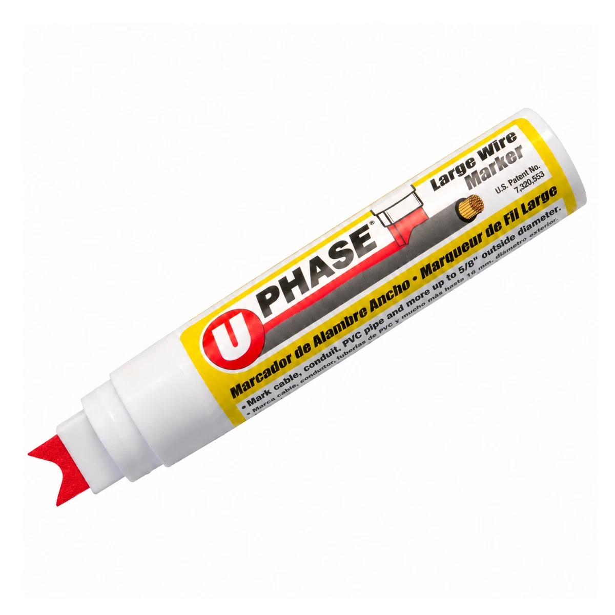 U-MARK U-PHASE LARGE MARCADOR DE FASES PARA CABLES GRUESOS ROJO | 10704MCM