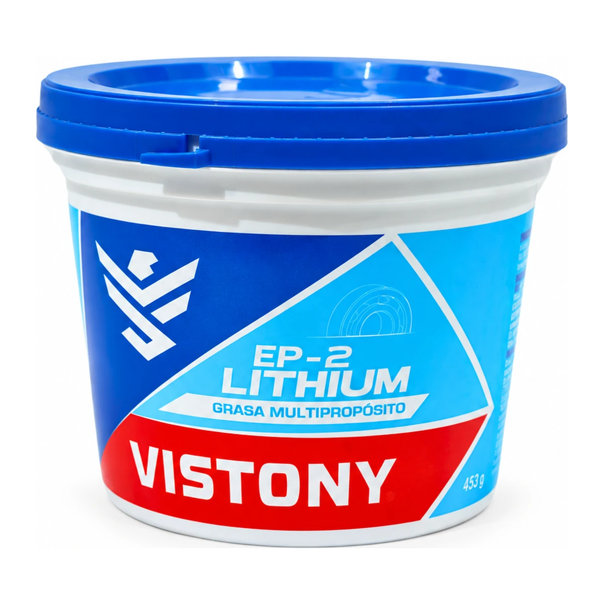 Pote azul de 453 g de grasa Vistony EP-2 Lithium multipropósito