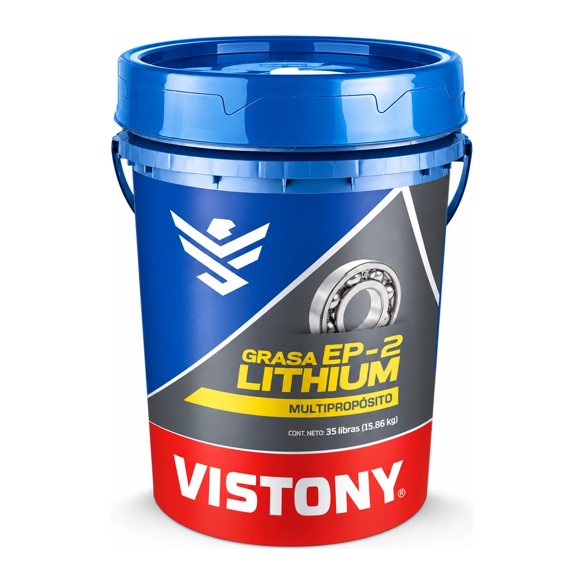 Balde de 35 lb de grasa Vistony EP-2 Lithium multipropósito