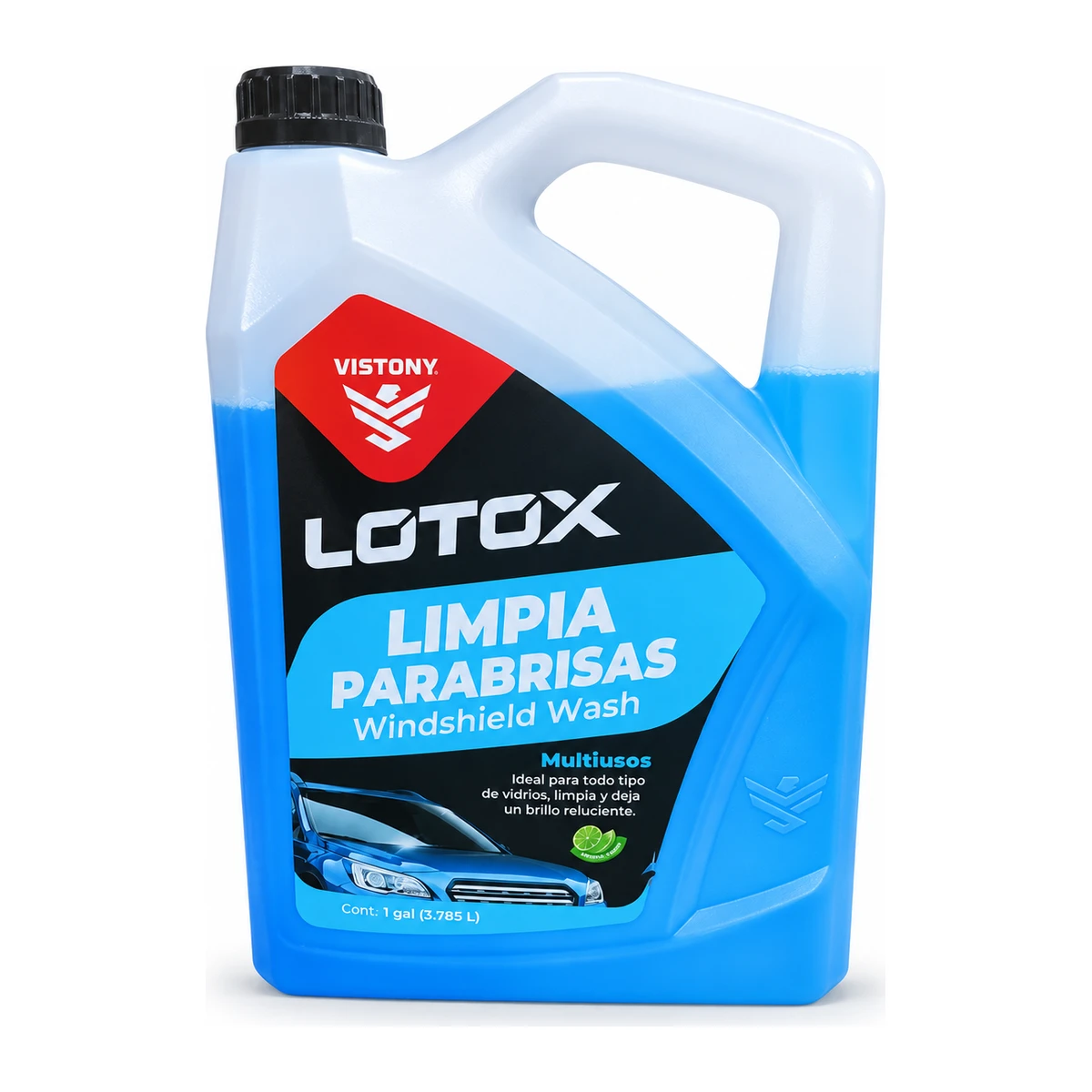 VISTONY LOTOX LIMPIA PARABRISAS ANTIEMPAÑANTE | 1500326 | 1 GAL Galón de 3.785 L de Vistony Lotox Limpia Parabrisas antiempañante