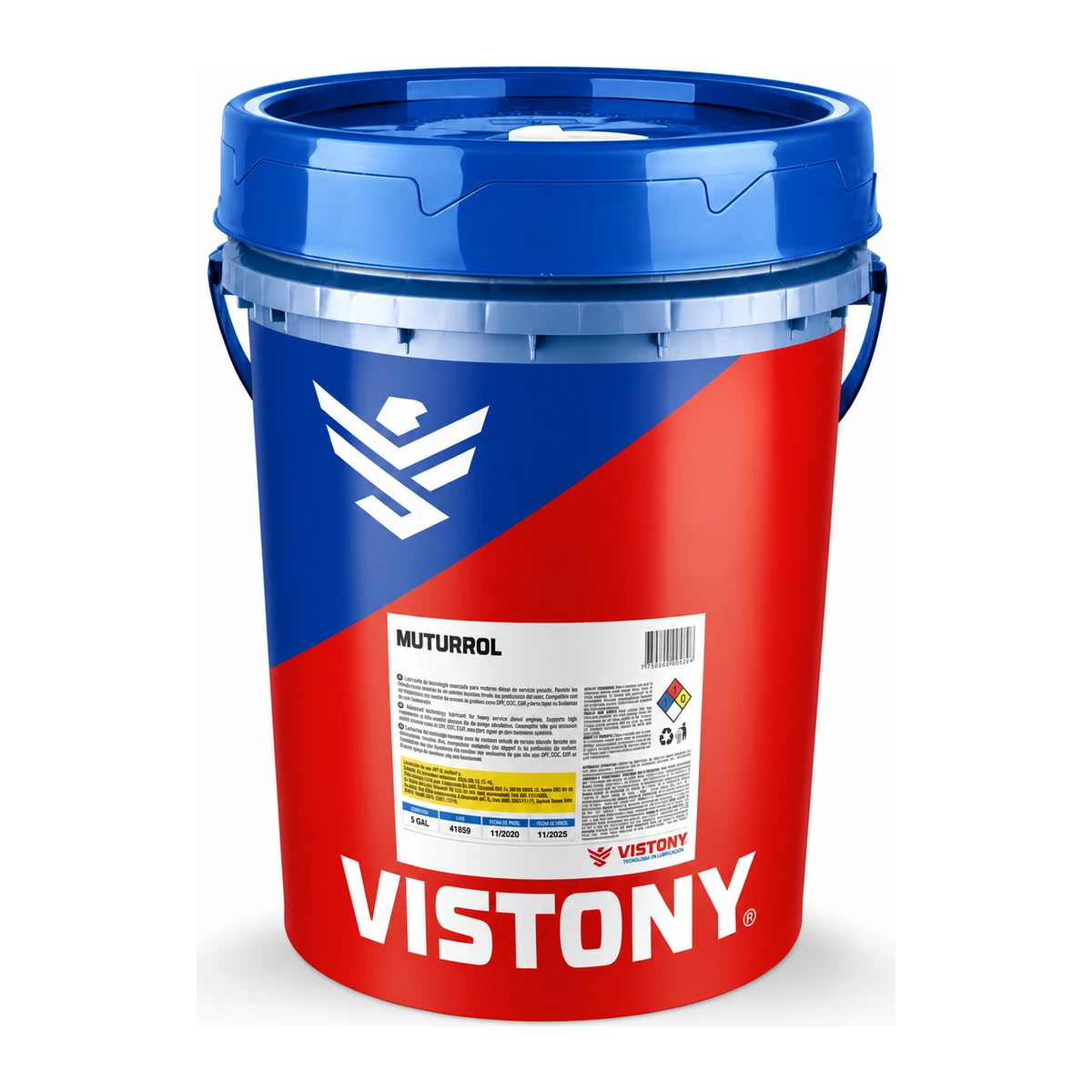Balde de 5 galones de Vistony Muturrol, aceite soluble para corte de metales