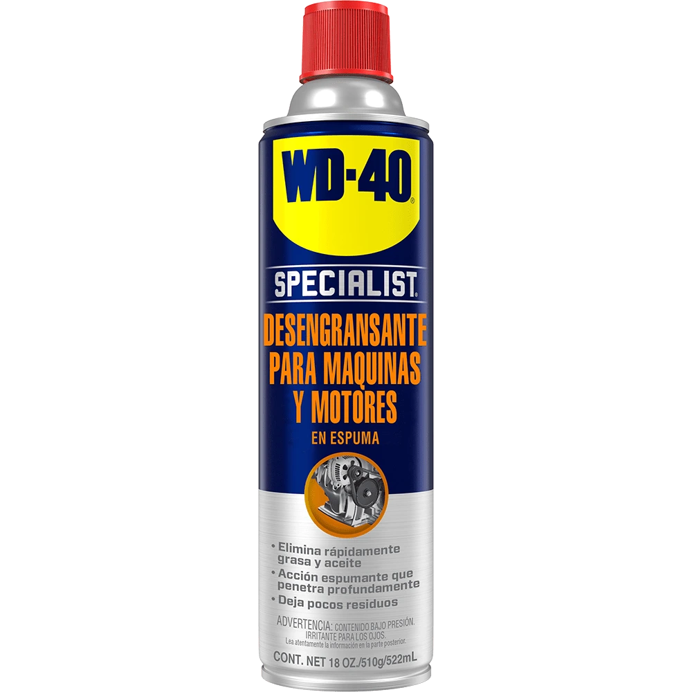 WD-40 SPECIALIST ESPUMA DESENGRASANTE DE MÁQUINAS Y MOTORES | 560033 | 18 OZ