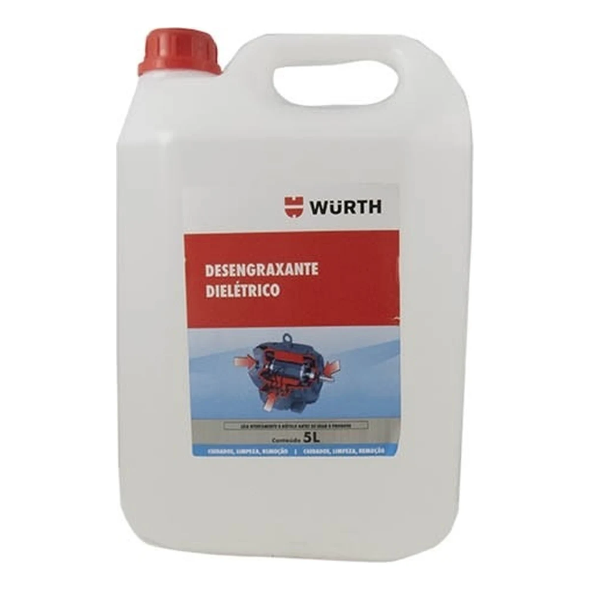 Bidón de 5 L de Würth desengrasante dieléctrico 4 en 1