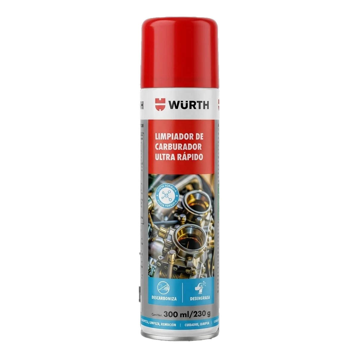 Aerosol de 300 ml de Würth limpiador de carburador ultra rápido