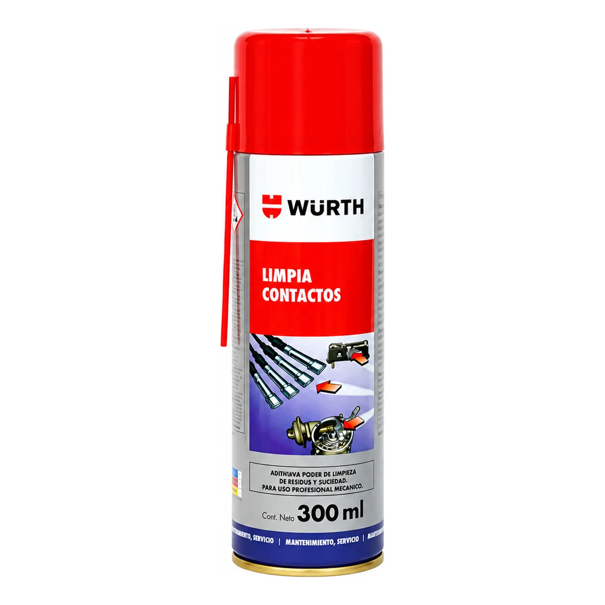 WURTH LIMPIADOR DE CONTACTOS USO UNIVERSAL EN AEROSOL | 00893 65 200 | 300 ML