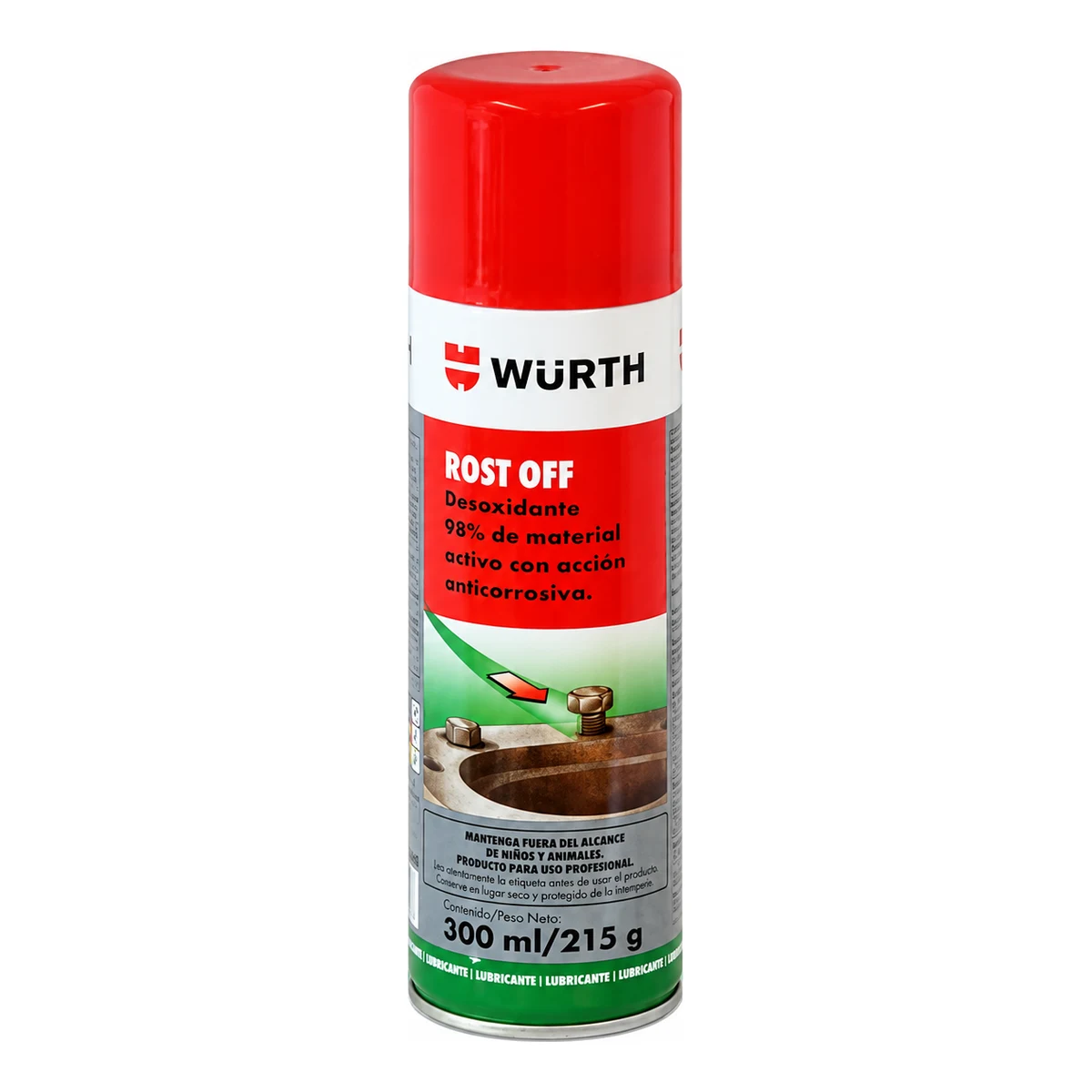 WURTH ROST OFF DESOXIDANTE AFLOJATODO EN SPRAY | 10890 200 11 | 300 ML